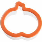 Large 9cm plastic Halloween pumpkin cookie cutter - Wilton