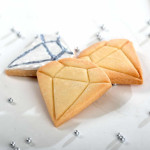 diamond-shaped shortbread