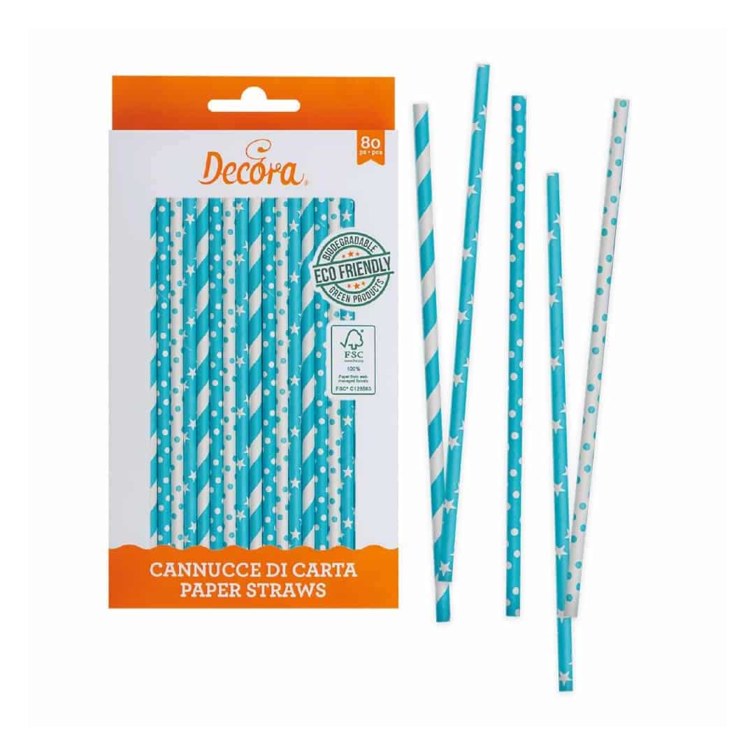 80-blue-paper-straws-sticks
