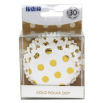 30-white-cupcake-cases-with-gold-polka dots