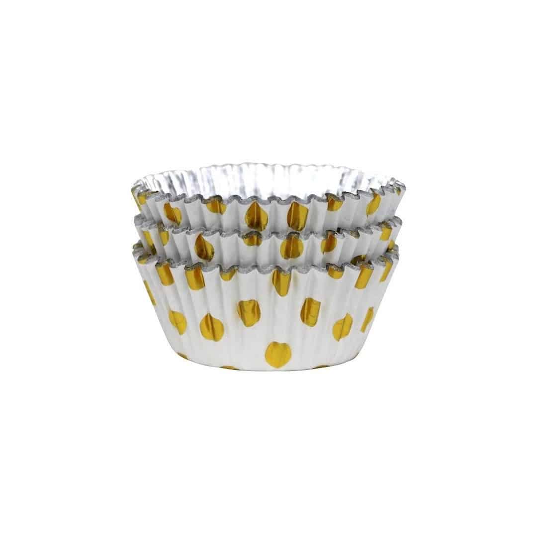 white-cupcake-boxes-with-gold-polka dots