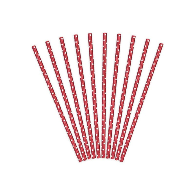 10-red-straws-with-white-polka dots