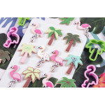 2-flamingo-and-palm tree cookie cutters