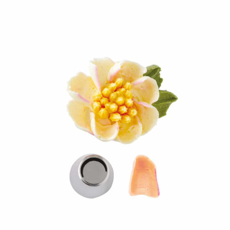 nozzle-pastry-petal-flower-dentele-stainless steel