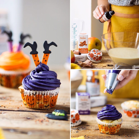 witch sugar subject for halloween cake decoration cupcakes