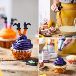 witch sugar subject for halloween cake decoration cupcakes