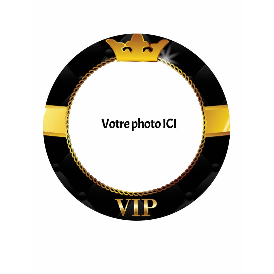 VIP round edible photo in sugar 20 cm