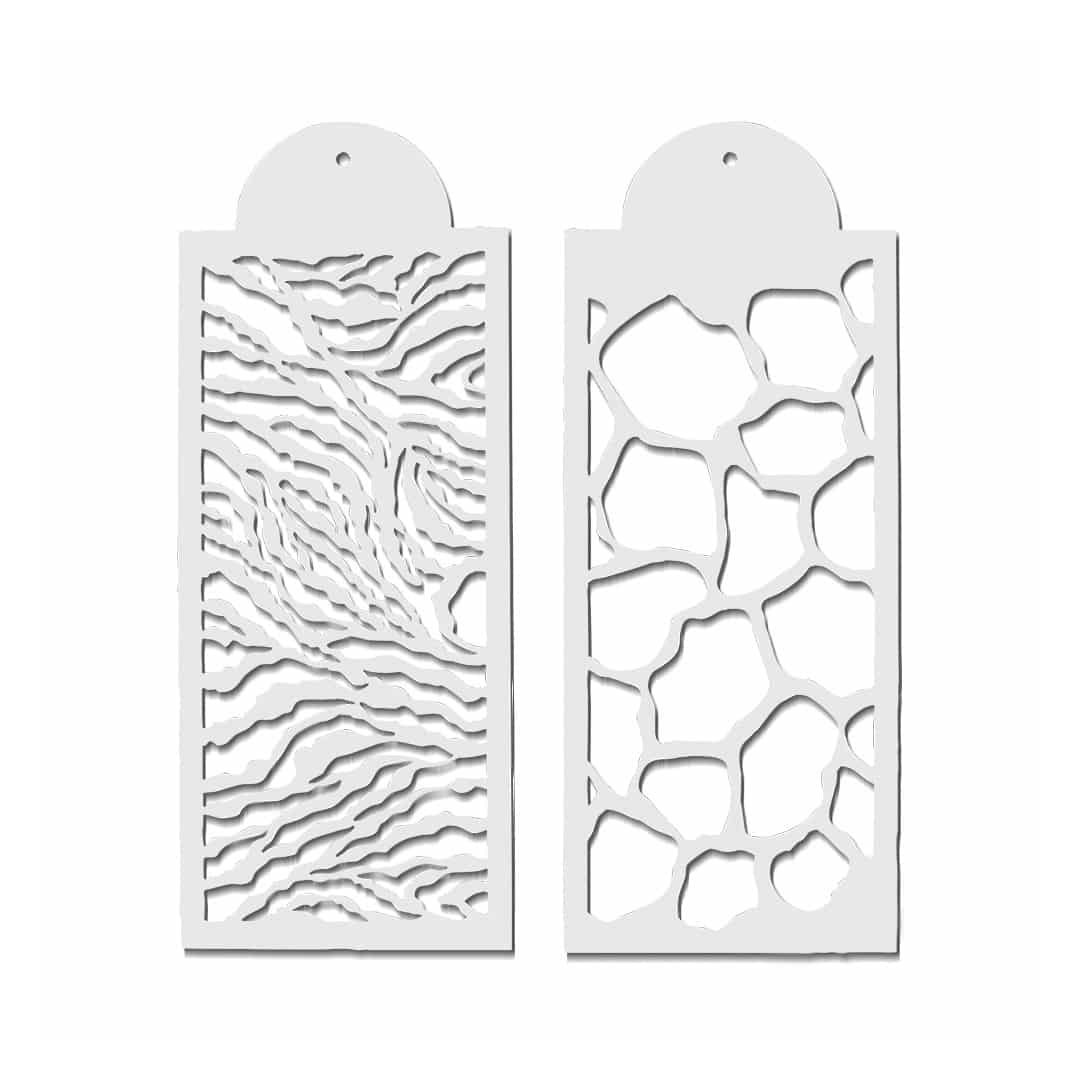 stencils-safari-material-cake-design