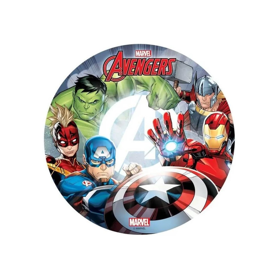 wafer-disc-avengers-deco-gateau-marvel
