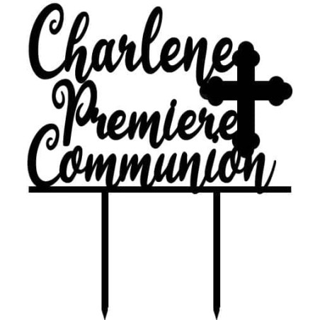 cake-topper-1st-communion-black