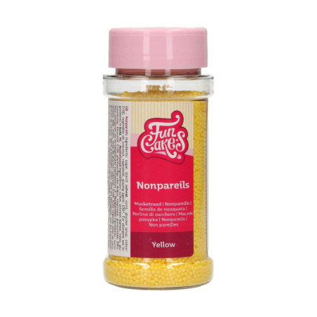 Mini yellow sugar balls