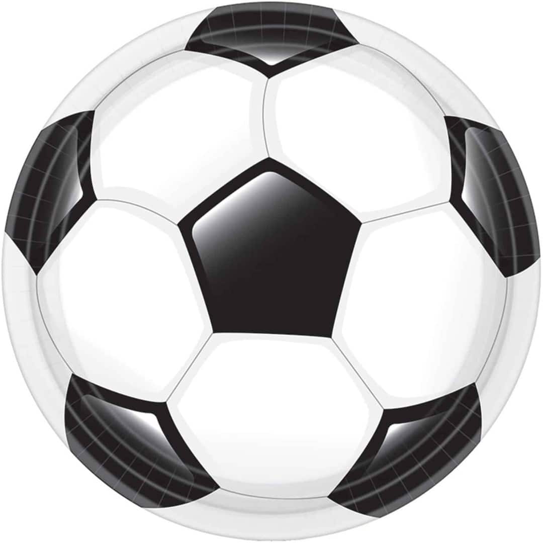birthday football plates