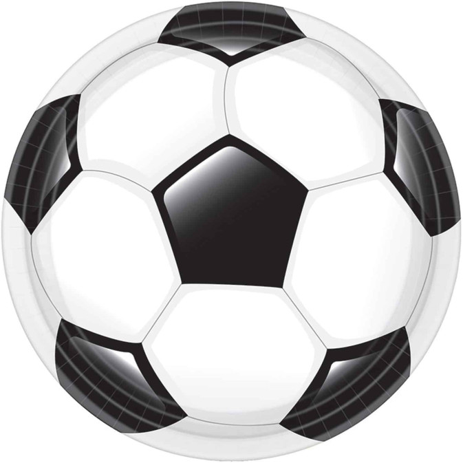 birthday football plates