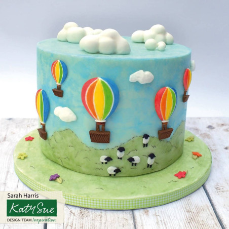 hot air balloon cake idea