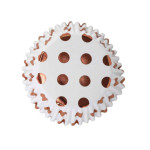30-white-cupcake-cases-with-pink-gold polka dots