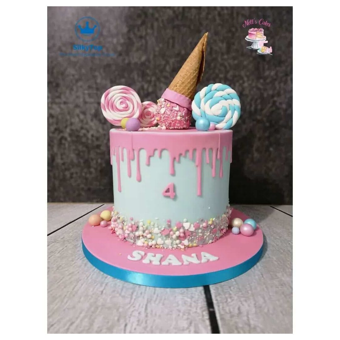 drip-effect cookie cutter for drip cake