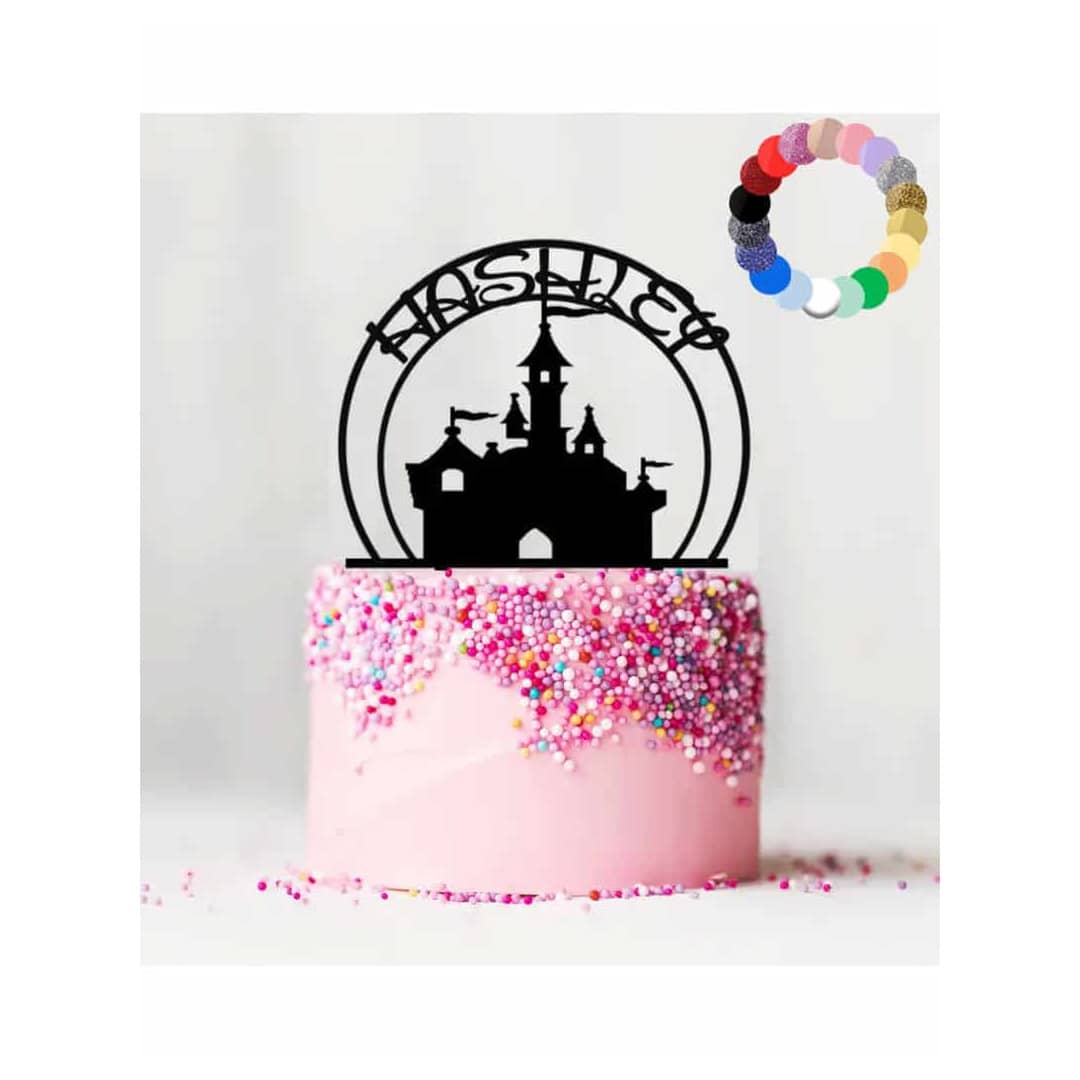 personalized princess birthday cake idea