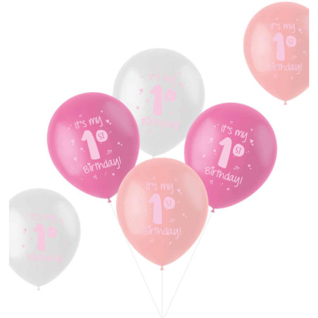6-pink-balloons-1-year-old-girl
