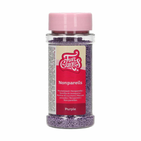 Mini purple sugar pearls
