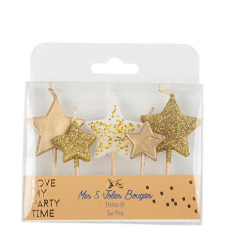 golden-star-candles
