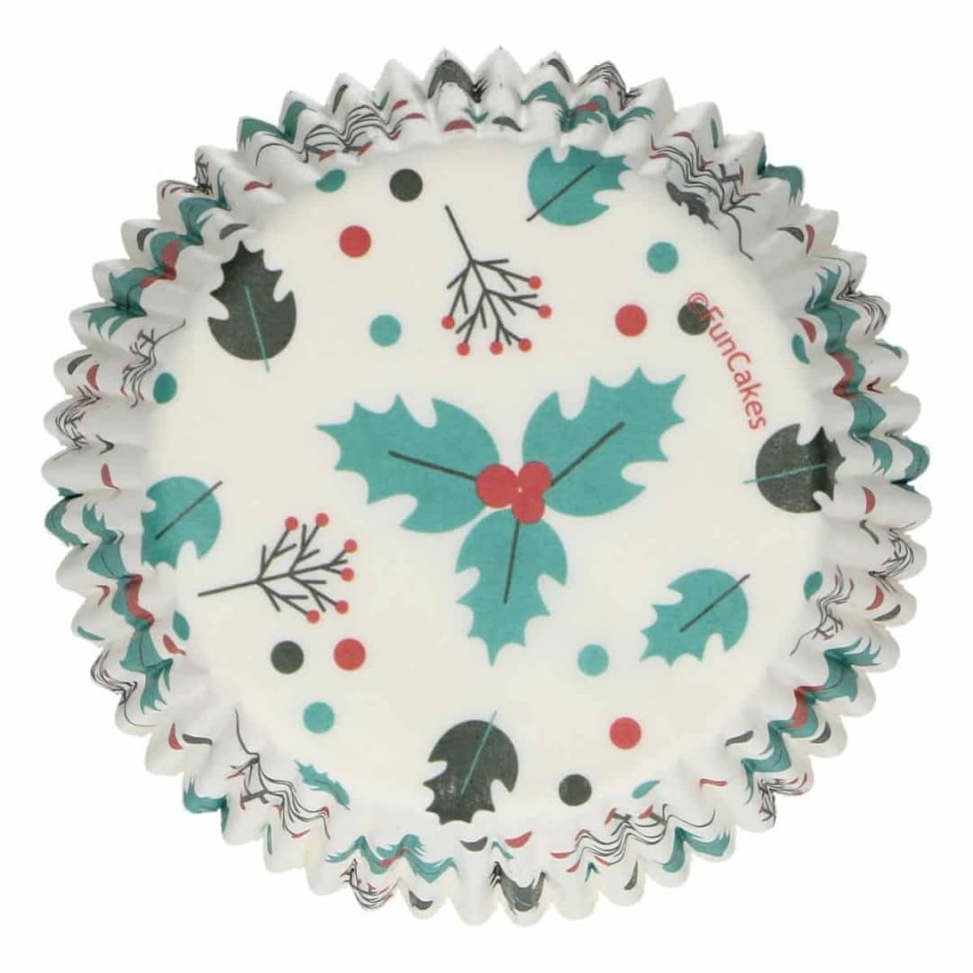 48-holly-leaf-christmas-cupcake-cases