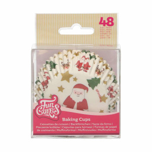 48 Christmas cupcake cases