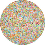 pastel-colored, multi-colored sugar balls