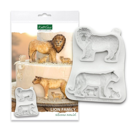 lion-and-his-family-modeling-mold
