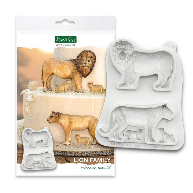 lion-and-his-family-modeling-mold
