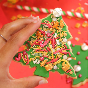 Red, Orange, Yellow and White Christmas Sprinkles