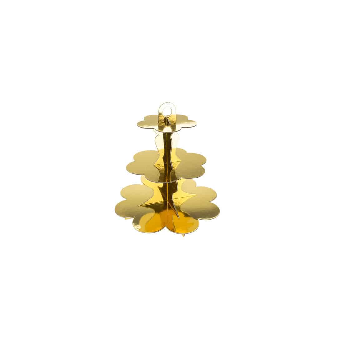 golden-cupcake-display