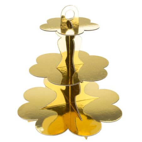 golden-cupcake-display