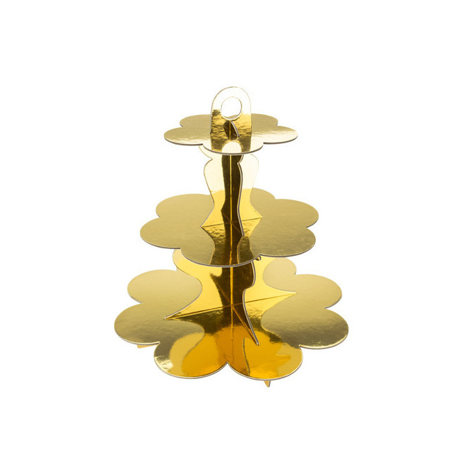 golden-cupcake-display