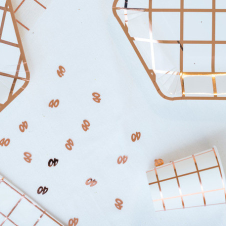 table-deco-40-years-rose-gold