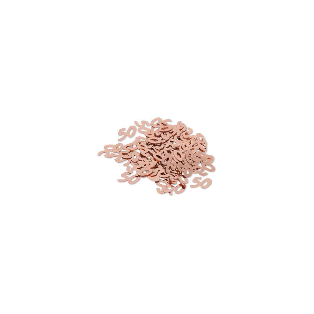 table-confetti-50-years-rose-gold