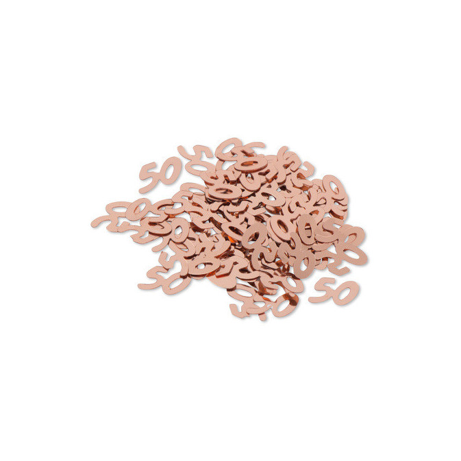 table-confetti-50-years-rose-gold