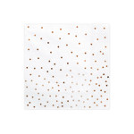 20-white-paper-napkins-with-pink-gold polka dots