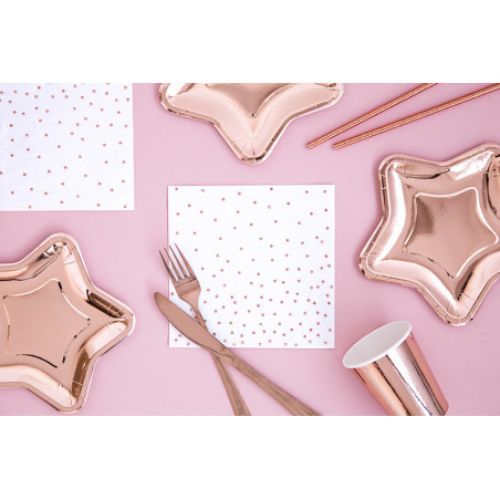 20-white-paper-napkins-with-pink-polka-dots-gold-deco-birthday