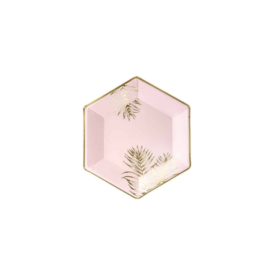 6-pink-cardboard-dinner-plates-with-gold-foliage