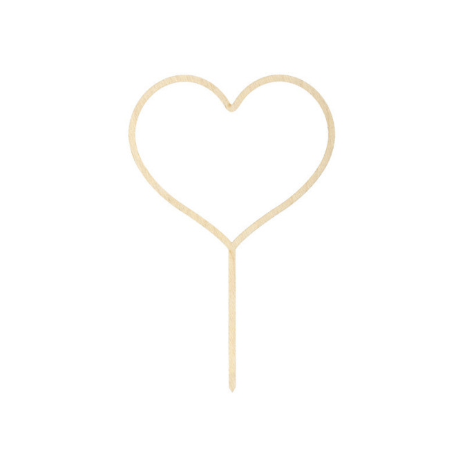 cake-topper-coeur-en-bois