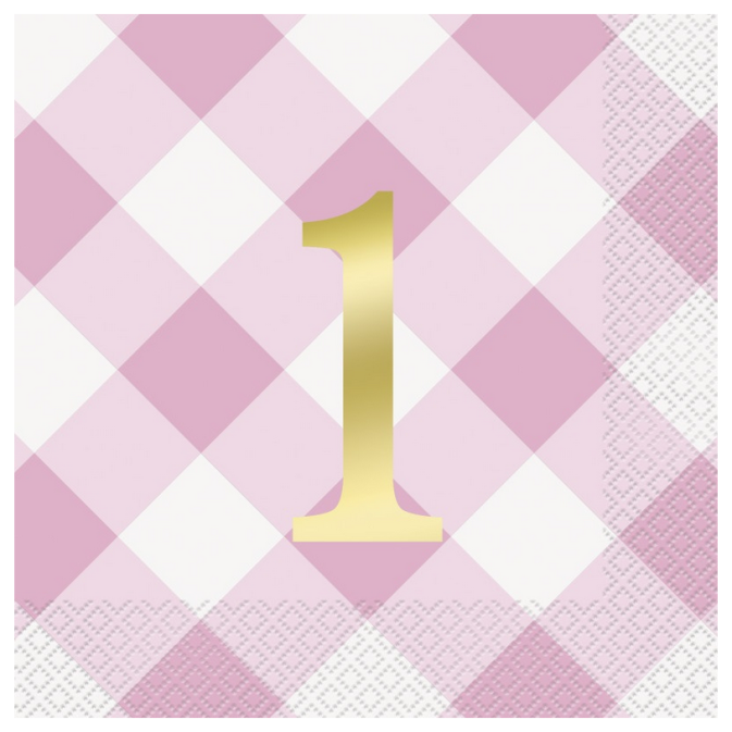 16-napkins-1st-birthday-girl