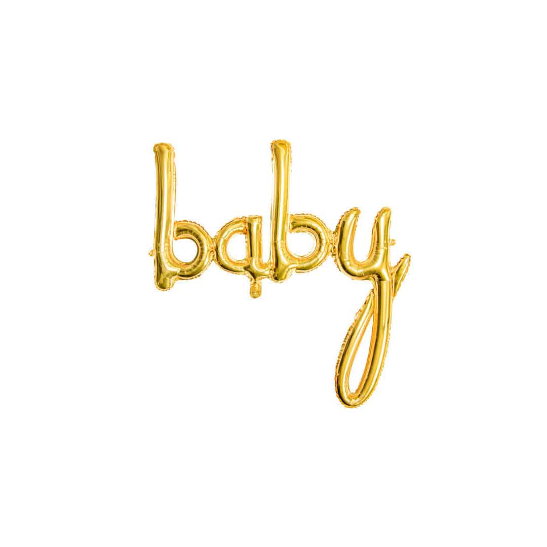 Gold Baby Balloon | Baby shower decor