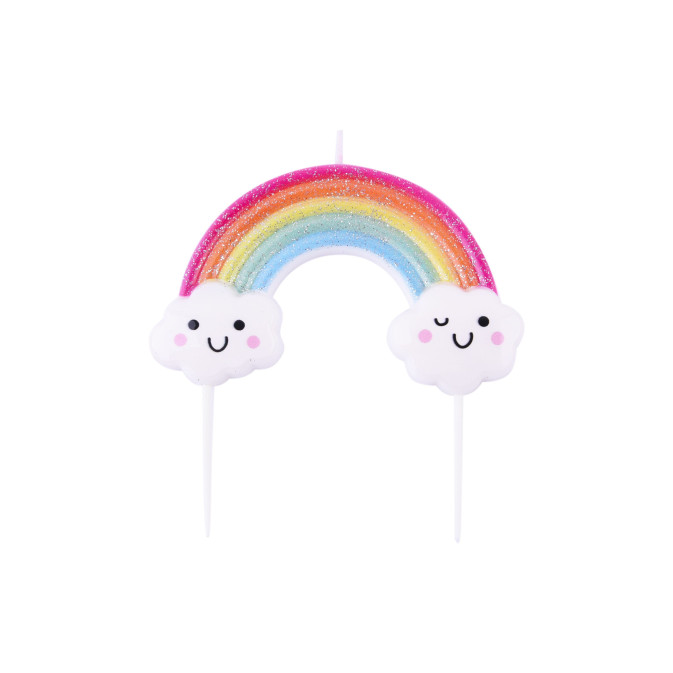 rainbow-candle