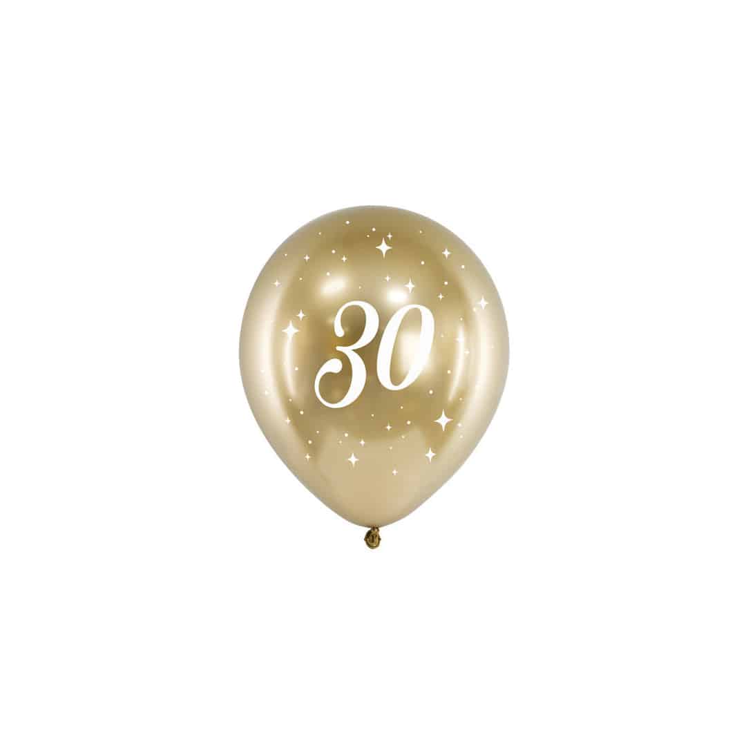 balloons-birthday-30-years-gold