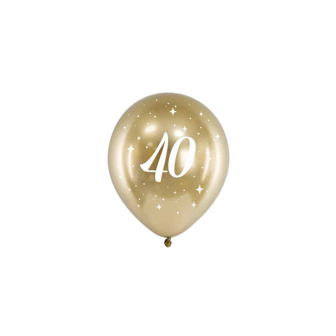 balloons-40-years-gold