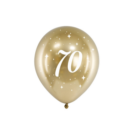 6-balloons-70-years-gold