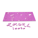 Glossy letter sugar paste embossers | Silkytop