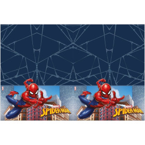 Spiderman Crime Fighter rectangular plastic birthday tablecloth, 120 x 180 cm