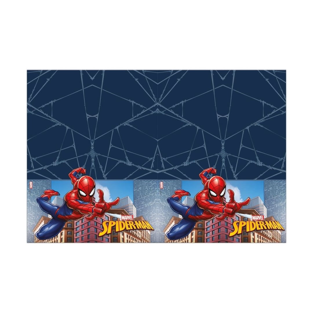 Spiderman Crime Fighter rectangular plastic birthday tablecloth, 120 x 180 cm