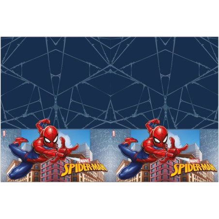 Spiderman Crime Fighter rectangular plastic birthday tablecloth, 120 x 180 cm